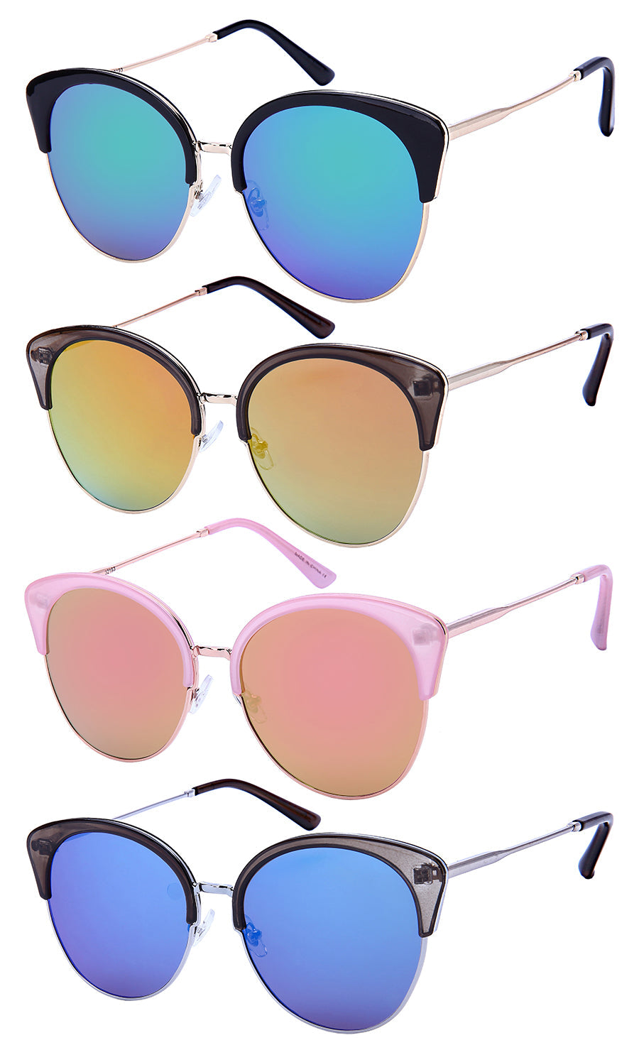 CAT EYE LADIES BULK WHOLESALE SUNGLASSES 32193-FLREV