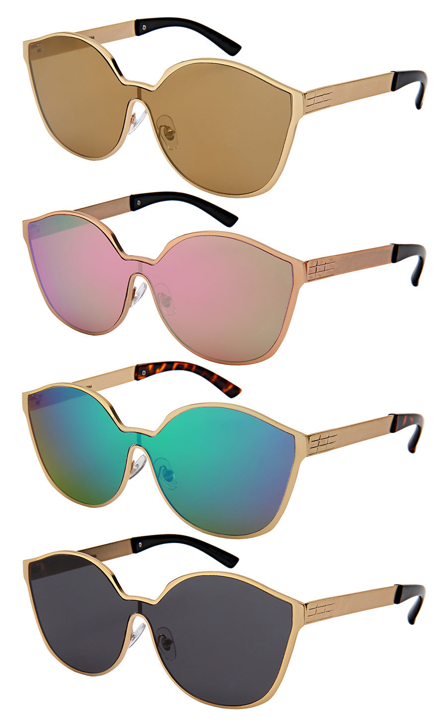 CAT EYE LADIES BULK WHOLESALE SUNGLASSES 55684-FLREV