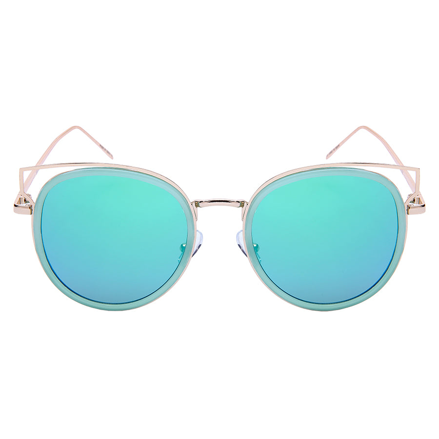 ROUND WOMEN BULK SUNGLASSES 32212-FLREV