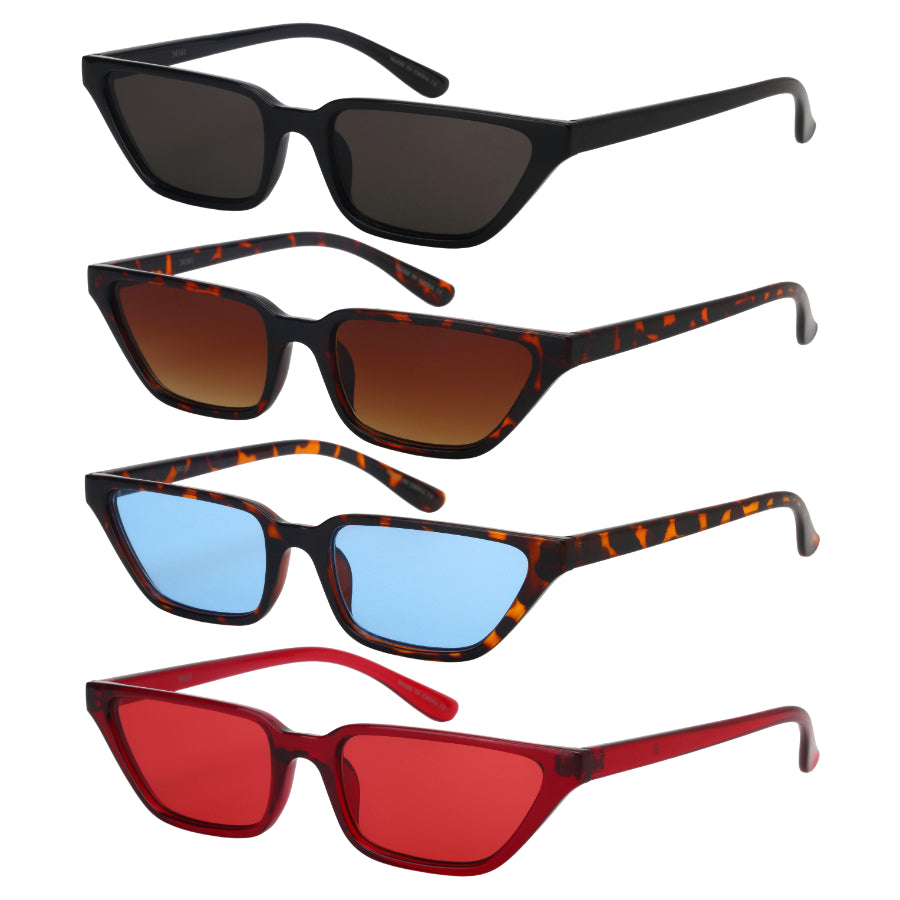 CAT EYE LADIES BULK WHOLESALE SUNGLASSES 34161-FLAP