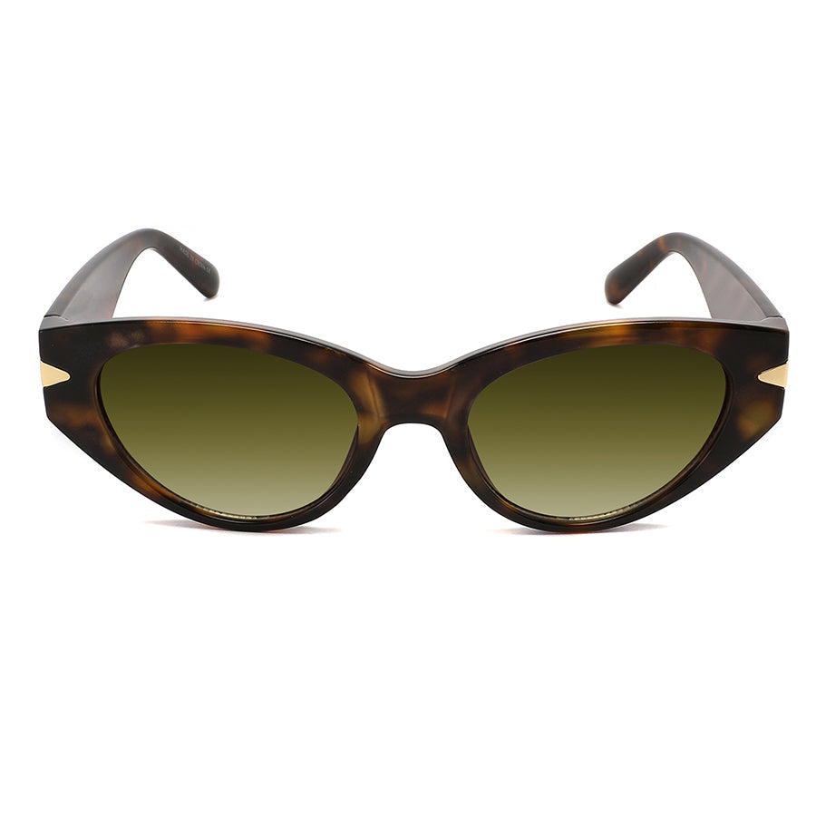 ROUND SMALL CAT-EYE LADIES SUNGLASS 34313-AP