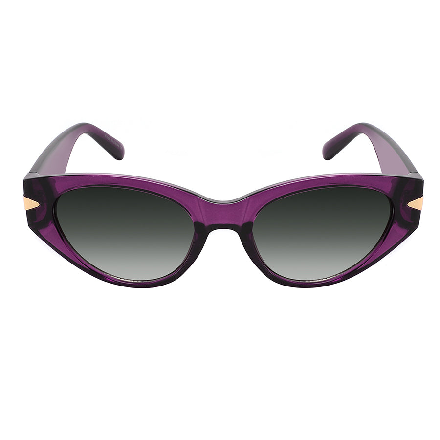 ROUND SMALL CAT-EYE LADIES SUNGLASS 34313-AP